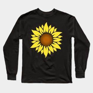 , Sunflower mask, Flower Face mask. Long Sleeve T-Shirt